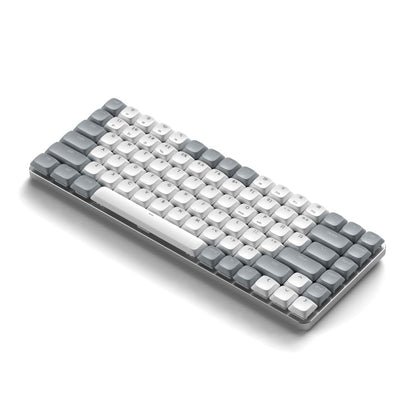 Satechi SM3 Mechanical Keyboard for Mac and Windows, 108 Keys Full Size with White LED Backlit, Wired and Bluetooth for Mac and Windows - Dark Gray/Gray