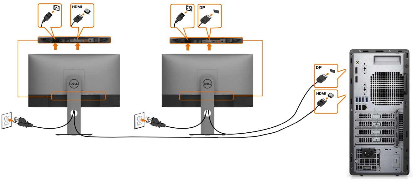 Dell P2425H 24" Full HD IPS Monitor – 1080p, 16:9, DisplayPort & USB 3.0 Cables – Latest Model – Boomph's Comprehensive Ultimate Performance Cloth Solution for Your Workspace