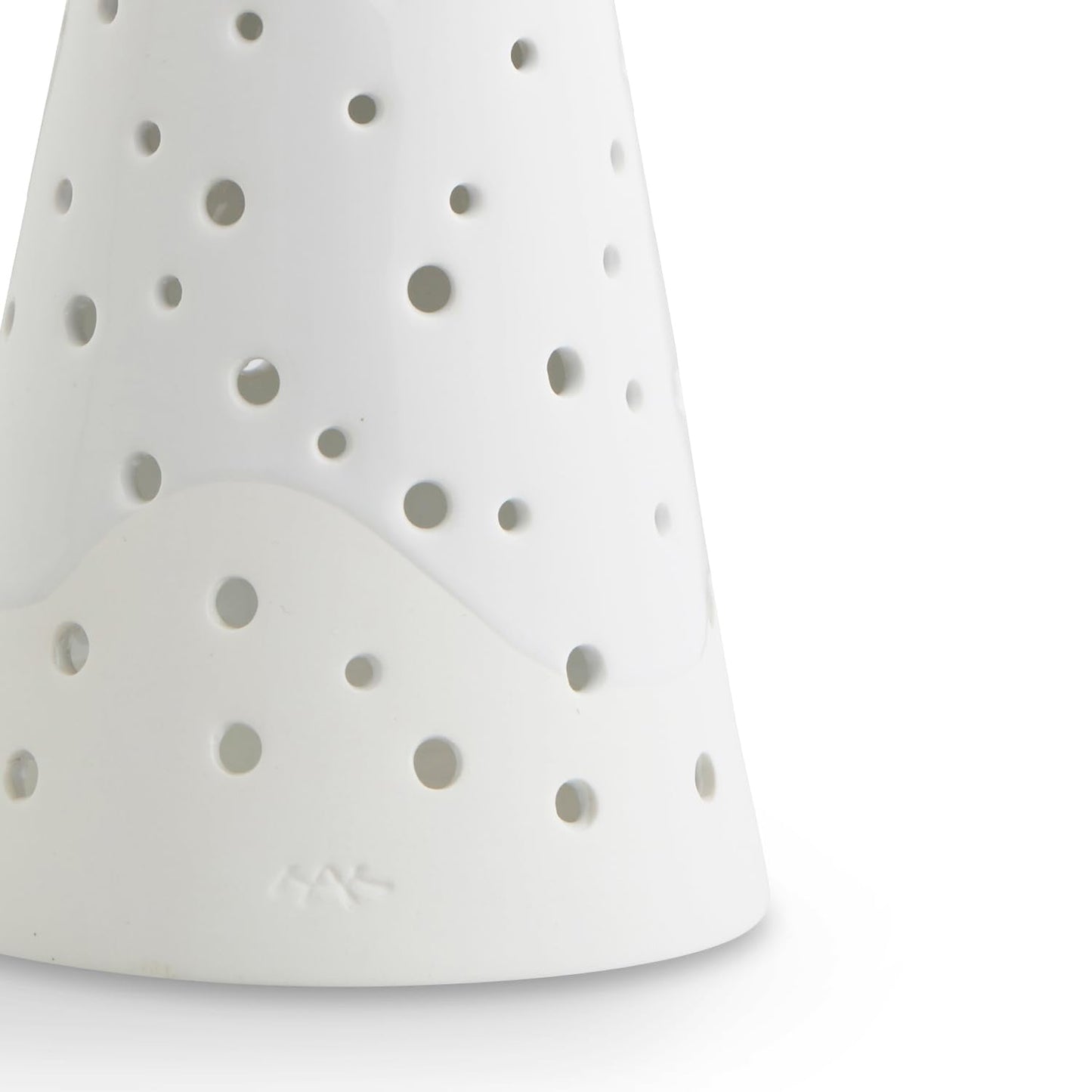 Kahler Nobili Tealight Holder | Snow White Bone China | 10 Inch