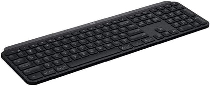 Logitech MX Keys Advanced Wireless Illuminated Keyboard, Tactile Responsive Typing, Backlighting, Bluetooth, USB-C, Apple macOS, Microsoft Windows, Linux, iOS, Android, Metal Build (Black)