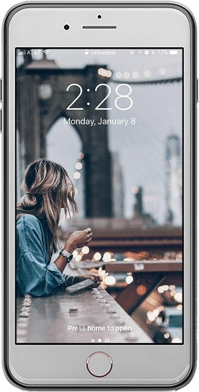 Casely iPhone 6/7/8 Plus Case | Stepping Up | Geo Rose Gold Marble | Classic Ultra Slim Design