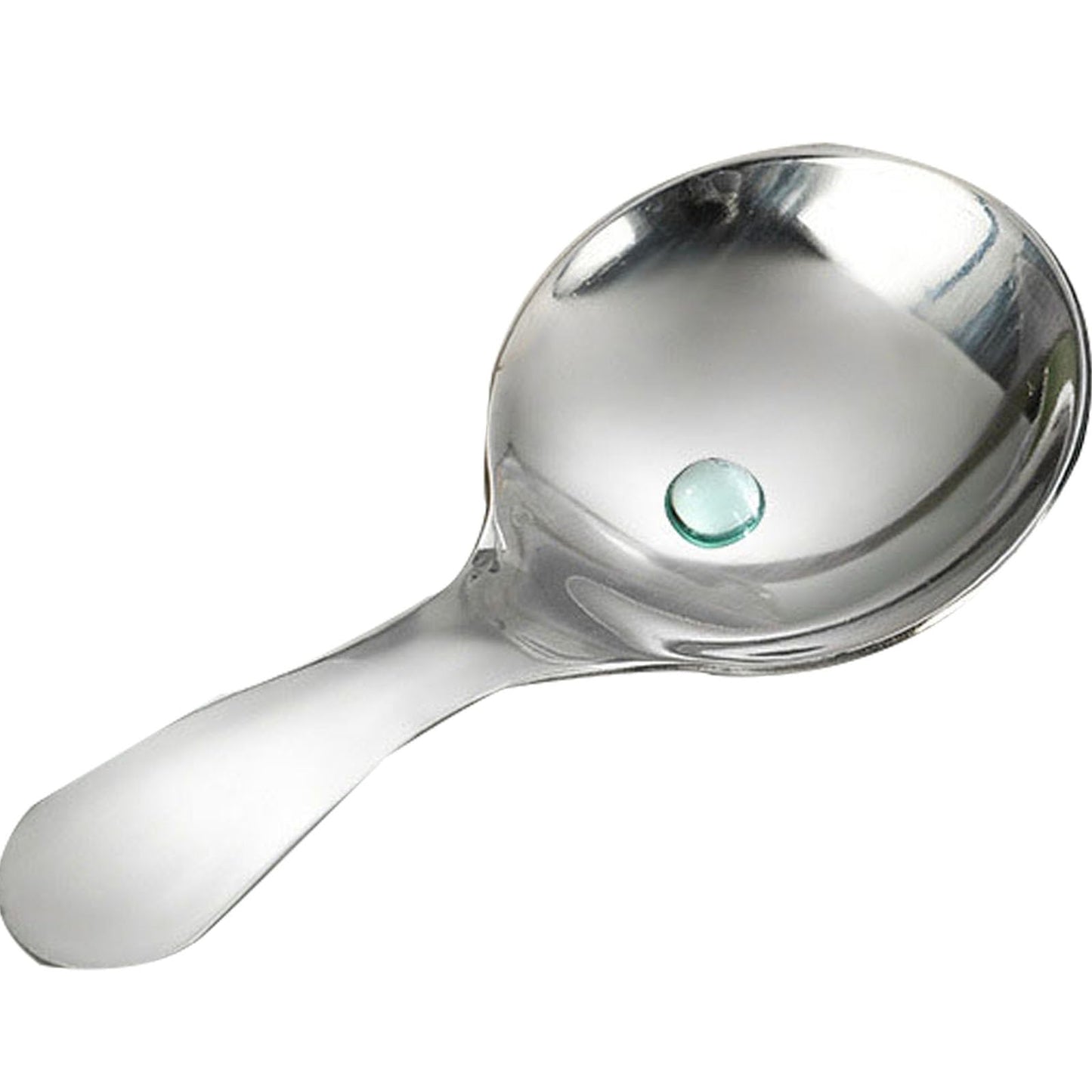 6 Pcs Stainless Steel Short Handle Thickened Small Round Spoons For Honey Candy Tea Salt Jam and Mustard - Ice Cream Dessert Spoon (E Yellow)