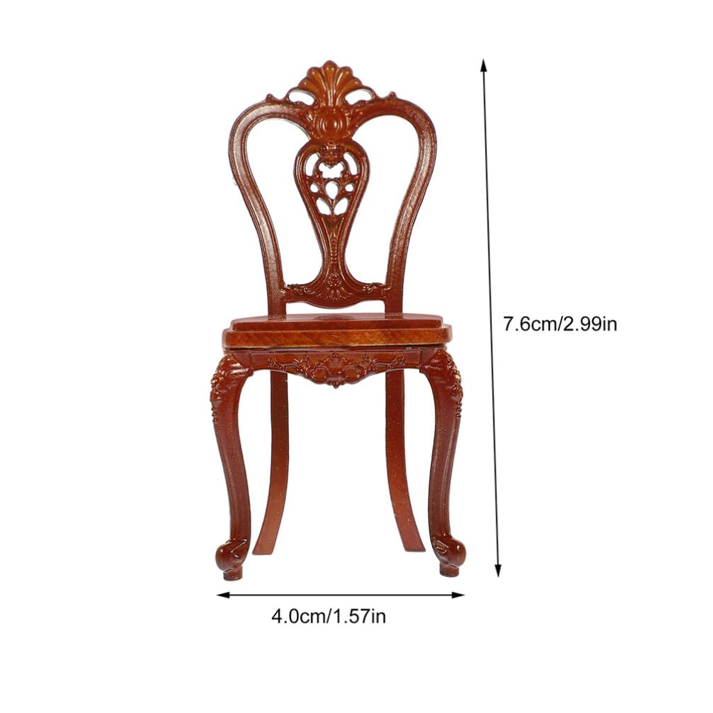 Wooden Dollhouse Chairs Miniature Dollhouse Furniture