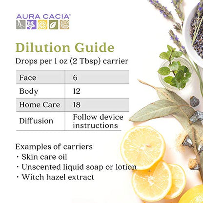 Aura Cacia Discover Essential Oils Kit, 4-Pack, Lavender, Eucalyptus, Peppermint & Tea Tree Oils, Excellent Starter Set