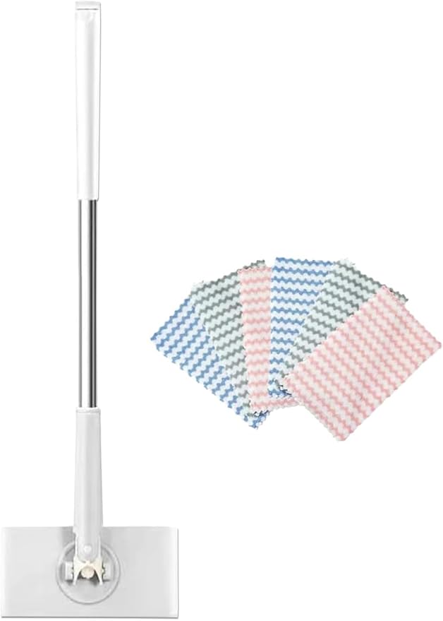 Snap Grip Mini Mop, Convenient Cloth Changing Mini Mop, Retractable Gap Dust