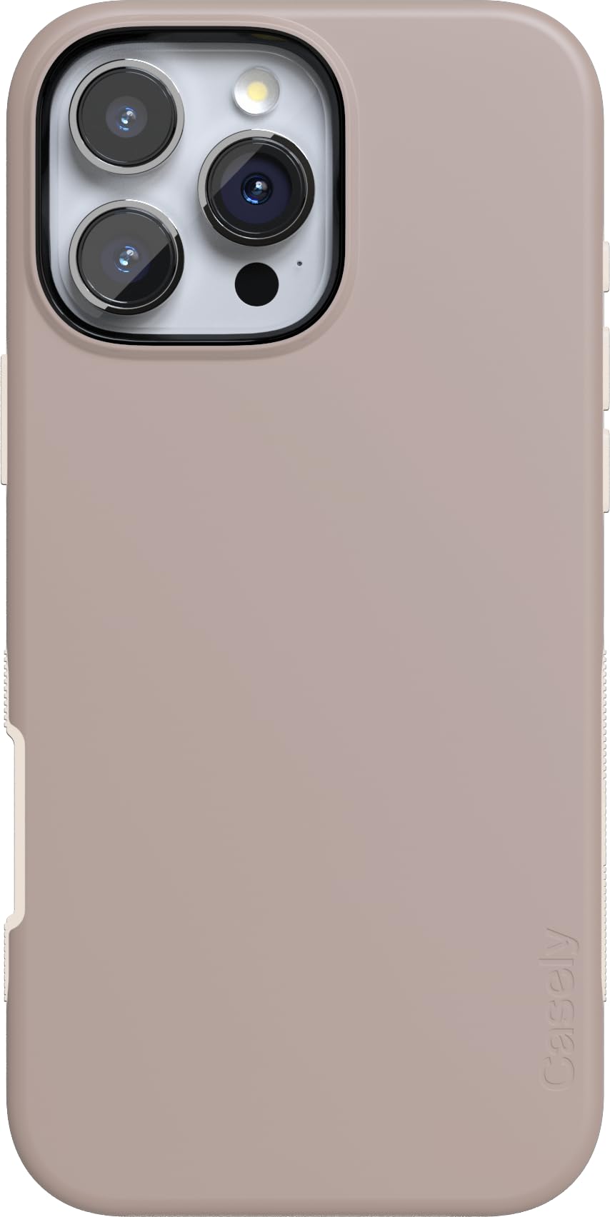 Casely iPhone 16 Pro Case | Fit Check | Neutral Checkerboard | Compatible with MagSafe | Bold Protective Design