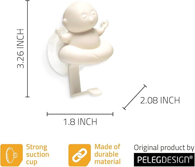 PELEG DESIGN Yogi Sponge Holder, Cute Plastic Sponge Holder