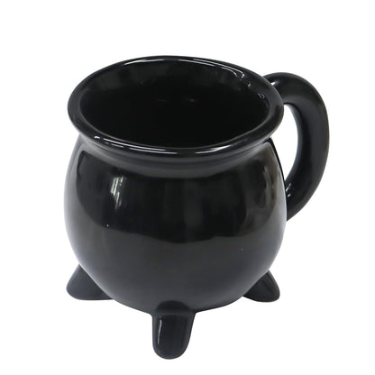 ISTOOL Witch Brew Cauldron Coffee Mug, 300ml/10oz Ceramic Coffee Cups, Cute Halloween Water Cups, Summer Winter Drinkware, Birthday Halloween Gifts