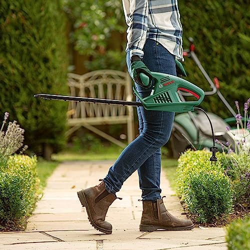 Bosch Electric Hedge Cutter EasyHedgeCut 45 (420 W, Blade Length 45 cm, Weight: 2.6 kg, in Carton Packaging)