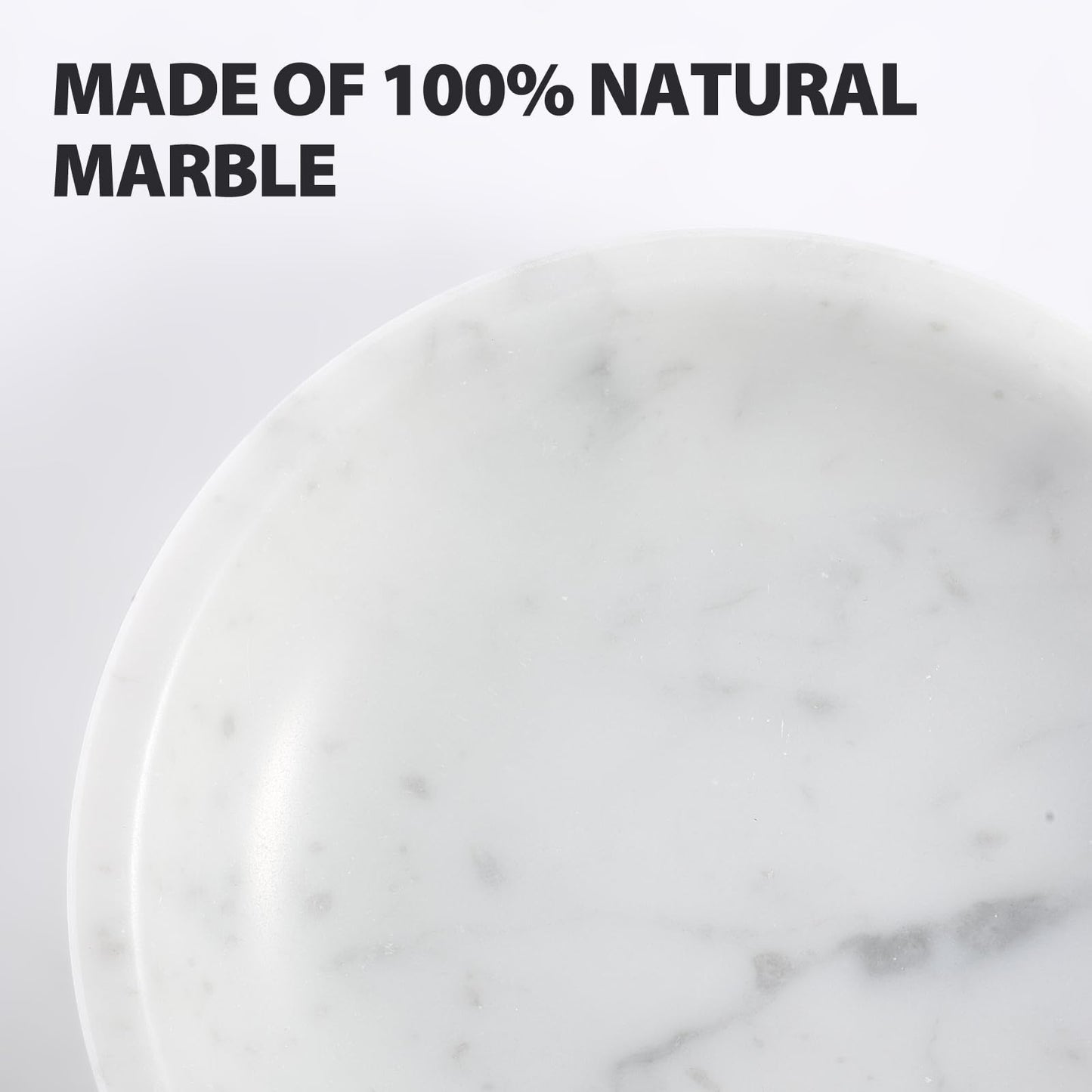 Koville Italian Carrara Marble Incense Holder, Upgraded 6" Incense Holders for Sticks, Sturdy Incense Burner Ash Catcher, Ideal for Meditation, Relaxing, Easy to Clean