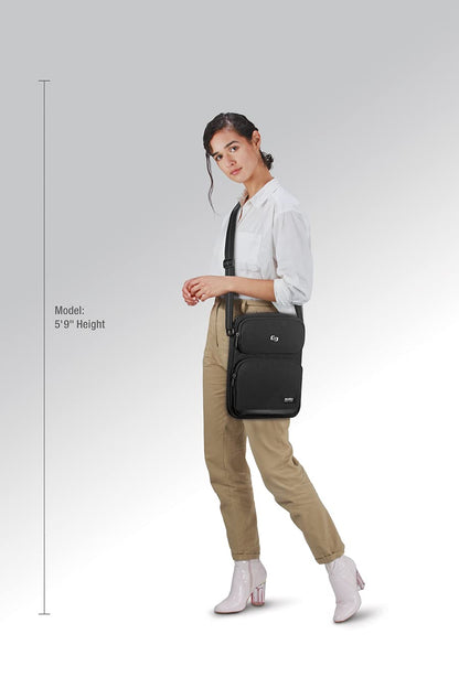 Solo New York Ludlow Universal Tablet Sling Tote, Black, One Size, Ludlow Universal Tablet Sling Bag