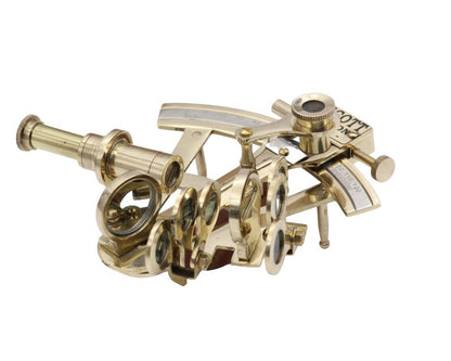 ROORKEE INSTRUMENTS (INDIA) A NAUTICAL REPRODUCTION HOUSE RII Pocket Sextant J. Scott London Nautical Navy Sailors Brass, Determine Latitude & Longitude, Galactic Gifting Sextant, Wedding