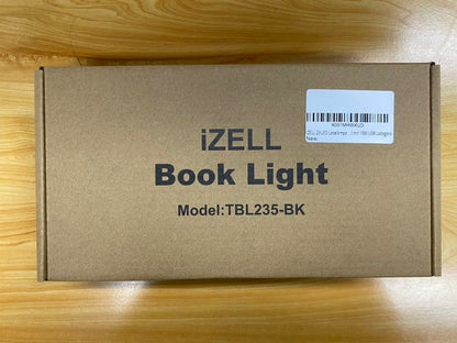 iZELL LED Desk Lamp with USB Adapter【3 Color Modes 10 Brightness】 Eye Caring Clip on Clamp Light, 40cm Flexible Gooseneck Book Ring Light for Gaming/Video Conference/Reading, Clip on Table, Headboard