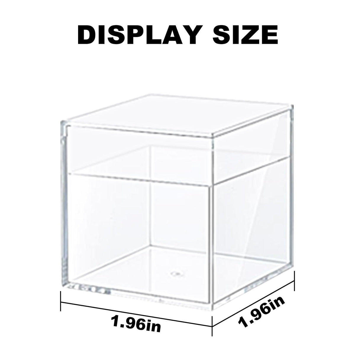 LIDSCURA 24 Pack 2''x2''x2'' Acrylic Box with Lids for Storage Display, Acrylic Cube Containers for Halloween Storage, Christmas Ornaments, for Candy Pill, Tiny Jewelry, Cosmetics, Party Favor