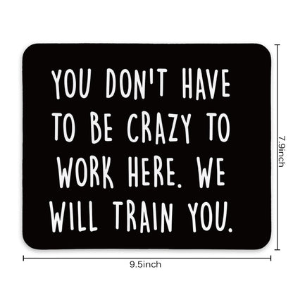 KDHTY Welcome Gifts for New Employees,Funny Employee Mouse Pad,Funny Desk Accessories for Work,Funny Sarcastic Mouse Pad Gift for Gaming Office Laptop,Non-Slip Rubber Base Mousepad 9.5x7.9 inches
