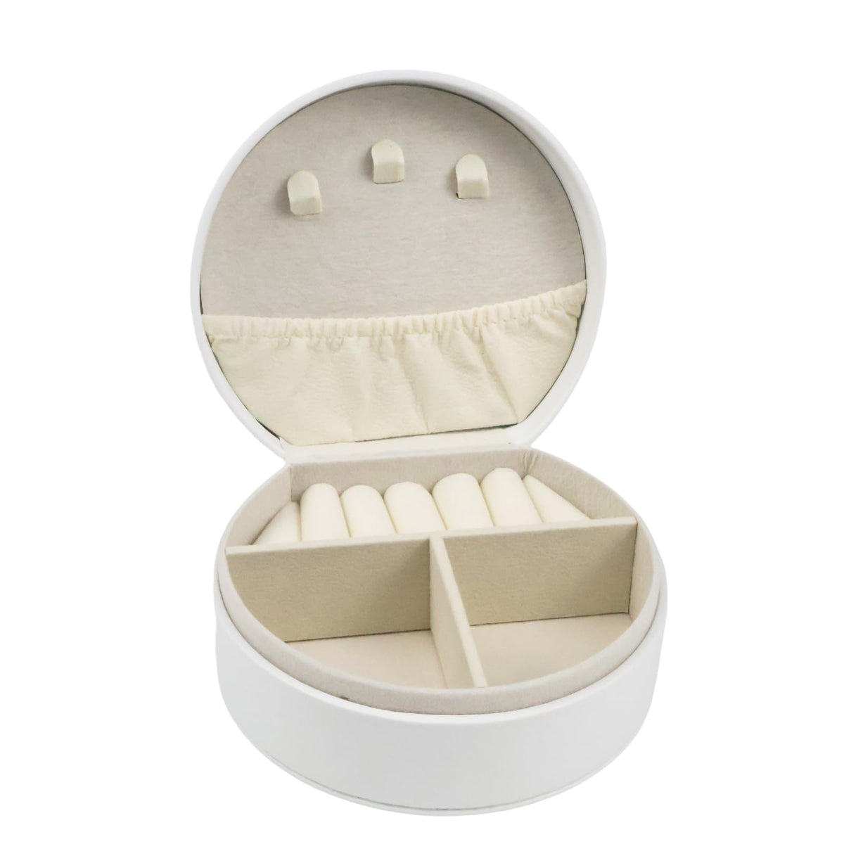 Travel Jewelry Case,Personalized Jewelry Box,Elegant Half-Moon Design with Personalized Golden Initial Case,Personalized Gifts for Women,Jewelry organizer;Personalized Gifts for Women or Friends(A)