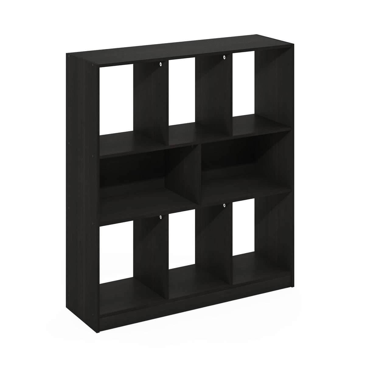 Furinno DALY Book Shelf, 8-Cube Bookshelf, Horizontal Cube Storage Organizer Bookcase, 10.9 x 35.4 x 39.4, for Living Room, Bedroom, Home Office, Espresso