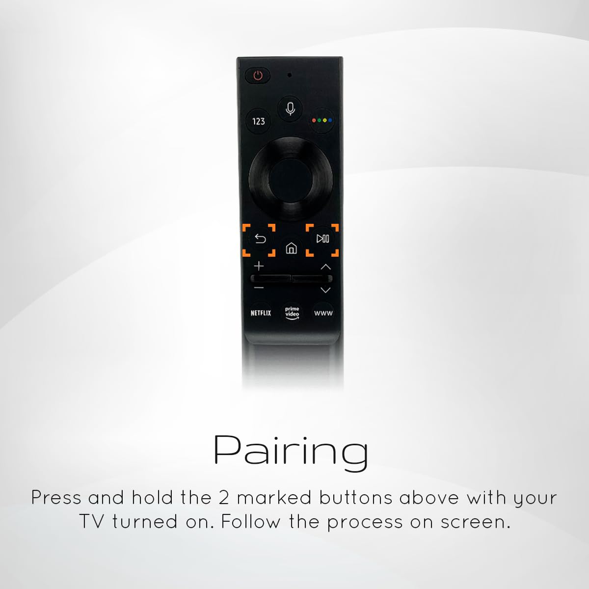 Ceybo Original Solar Voice Remote Control Replacement with YouTube Netflix Shortcut for Samsung Smart TVs, Compatible with Neo QLED 8K, QLED (BN59-01480A)