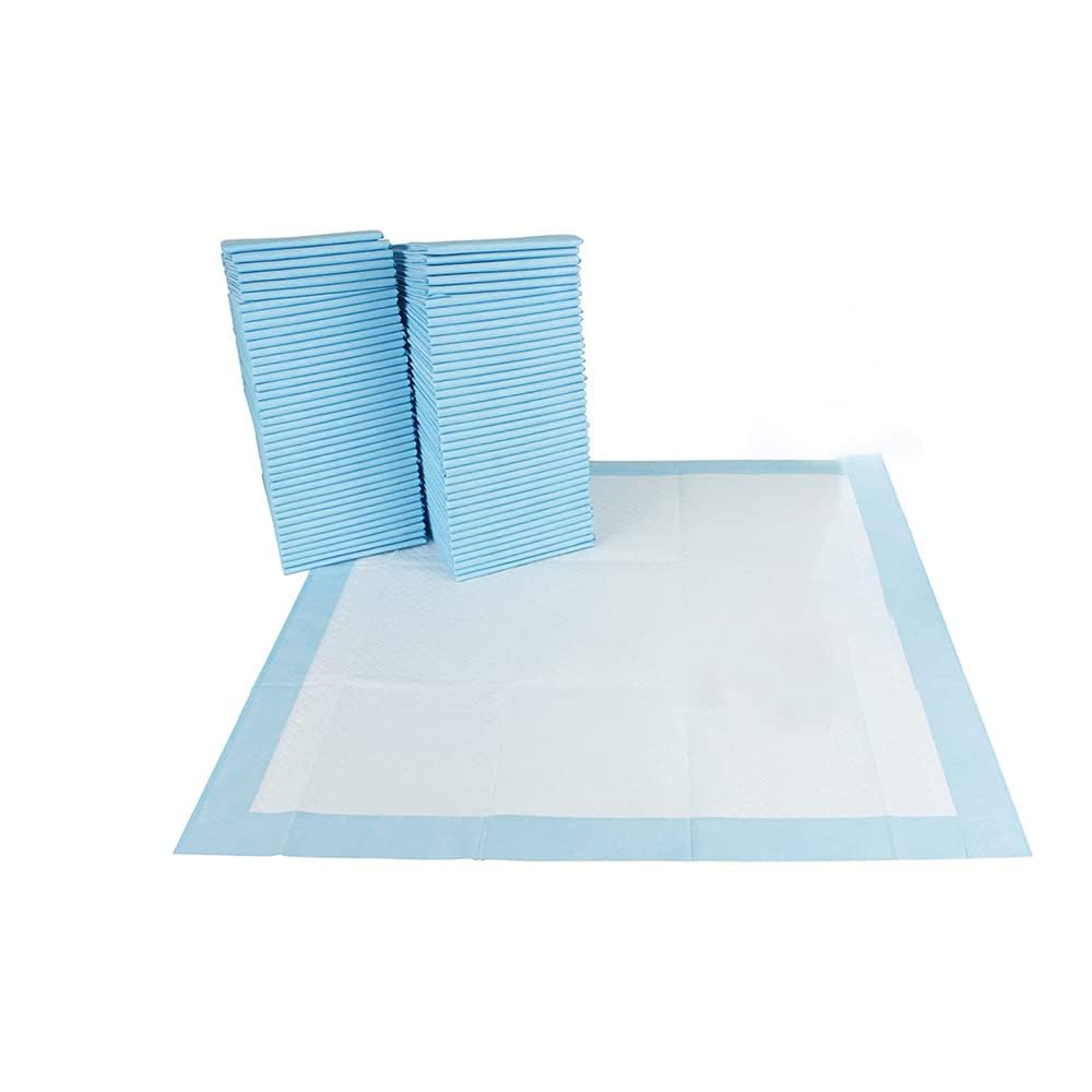 Bargain Factory - Pet Potty Training Pads Pack of 100 for Dogs Puppy Pads - 5 Layers Super-Absorbent Waterproof - 56 x 56 cm - Disposable Puppy Pee Pads