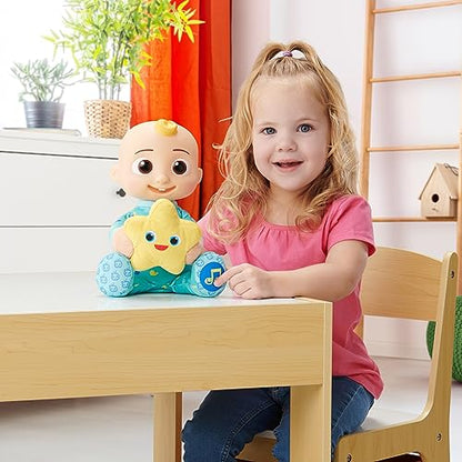 CoComelon Peek-A-Boo JJ 10” Feature Plush - Featuring Favourite Song, Phrases, and Sounds - Play Peek-A-Boo with JJ - Toys for Preschool and Kids