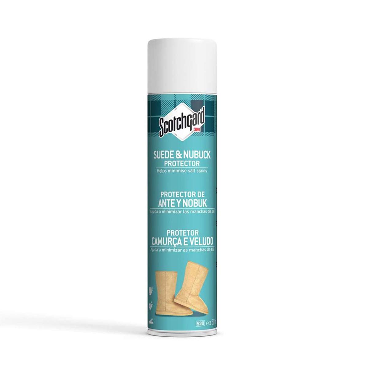 Scotchgard Suede & Nubuck Protector, 1 Can, 300 ml - Water Repellent Spray, Helps Minimize Salt Stains - For Boots, Shoes, Coats, Gloves & More