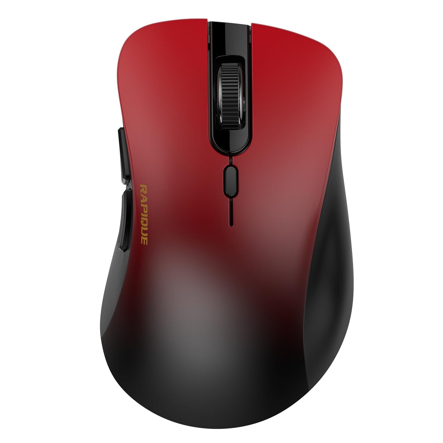 RAPIQUE Bluetooth Wireless Mouse - Dual Bluetooth & 2.4 GHz USB Receiver, Ergonomic Design, Quiet Clicks, Low Power - Multi-Device Compatibility for MacBook, Laptop, Computer, iPad Air/Pro (Pink)