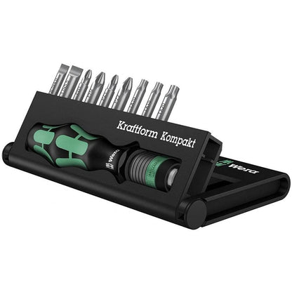 Wera Kraftform Kompakt 10 Bit-Holding Screwdriver & Bit Set, PH/PZ/SL/TX, 05056653001