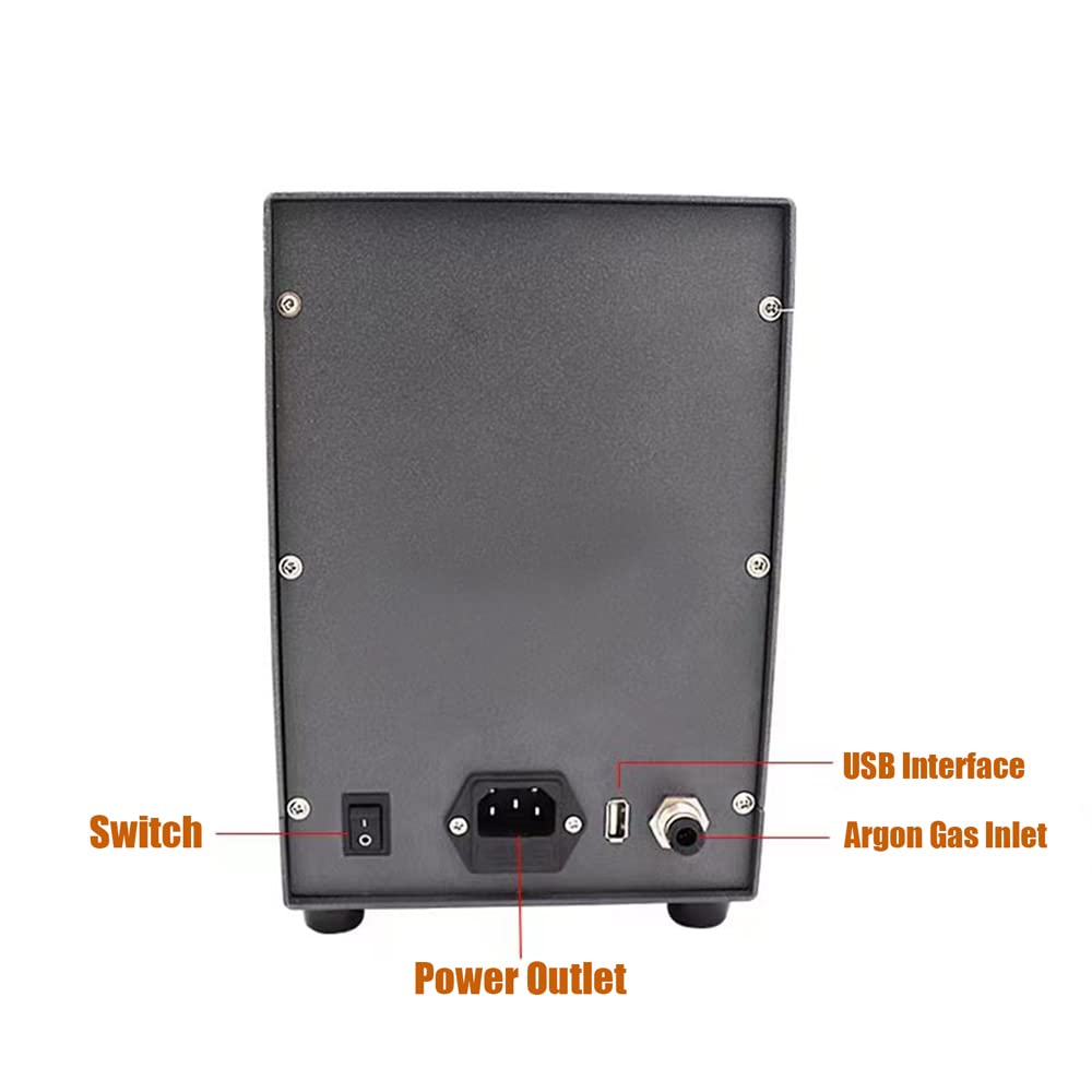 WAn2SHI0SY22 110V Automatic CNC Spot Welder, Full Set Argon Arc Welder Spot Welding Machine Pot Kit for Silver Jewelry Welding DIY Repair for Cobalt Chrome Alloy Hardware Workpiece