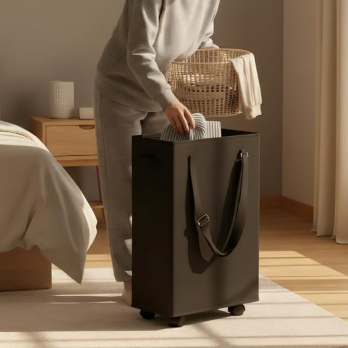 Slim Rolling Laundry Basket, Slim Laundry Hamper