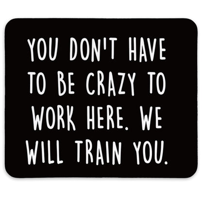 KDHTY Welcome Gifts for New Employees,Funny Employee Mouse Pad,Funny Desk Accessories for Work,Funny Sarcastic Mouse Pad Gift for Gaming Office Laptop,Non-Slip Rubber Base Mousepad 9.5x7.9 inches
