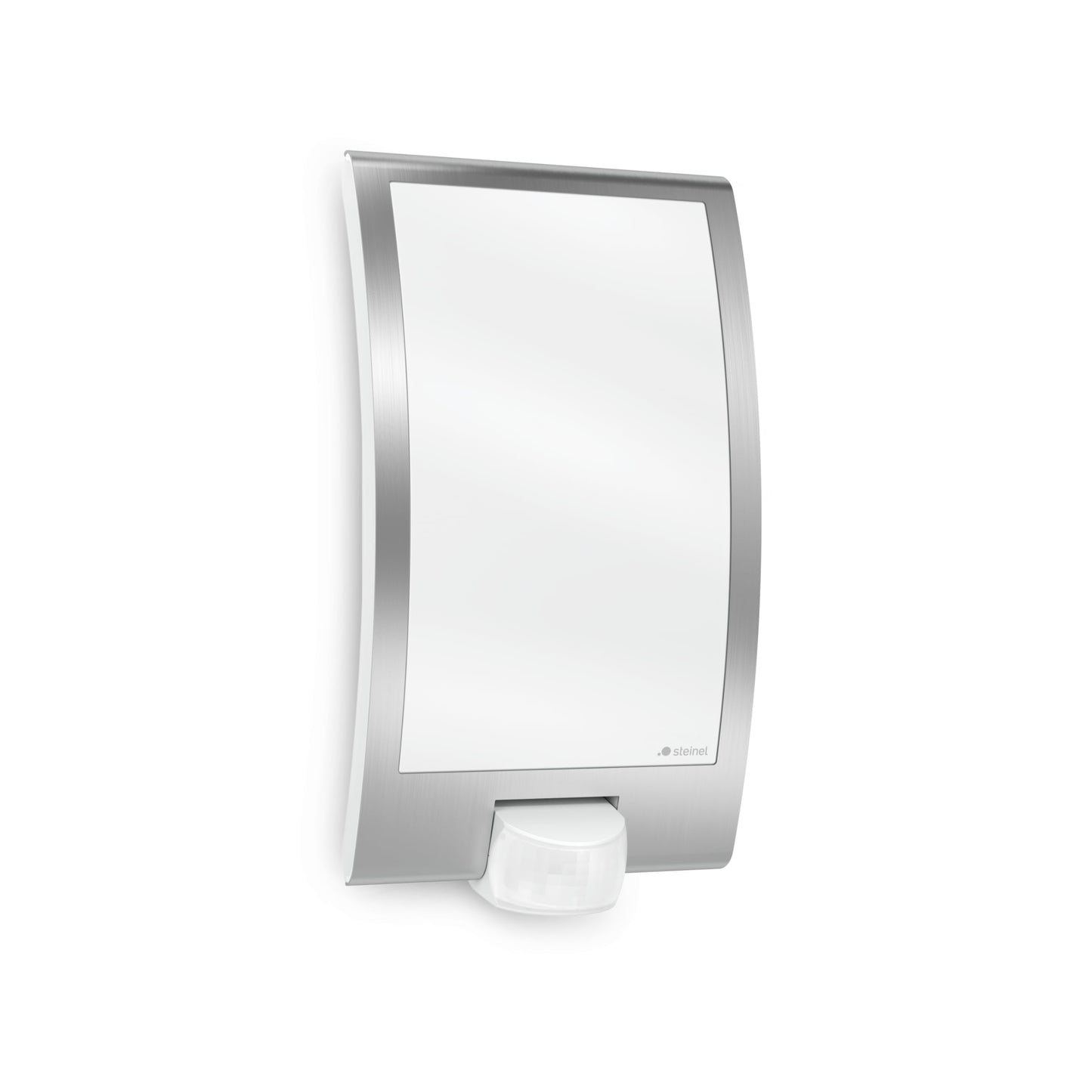 Steinel Outdoor Wall Light L 22 S - Motion Sensor Light 180° Detection, 10 m Range, Stainless Steel Porch Light, 60 W, E27 Fitting, Mains Powered, 28.6 x 16.2 x 8.5 cm, Anthracite