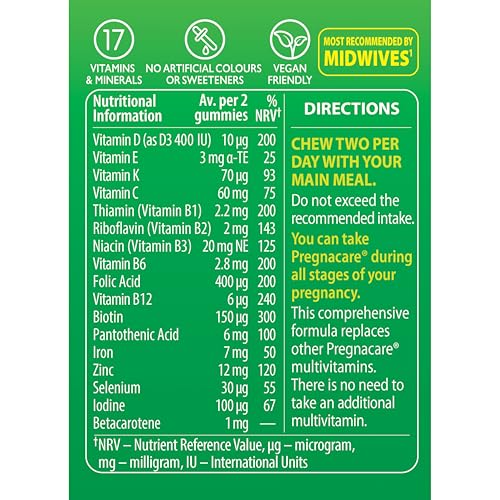 Pregnacare Gummies During Pregnancy Support Vitamins and Supplements, 60 Gummies