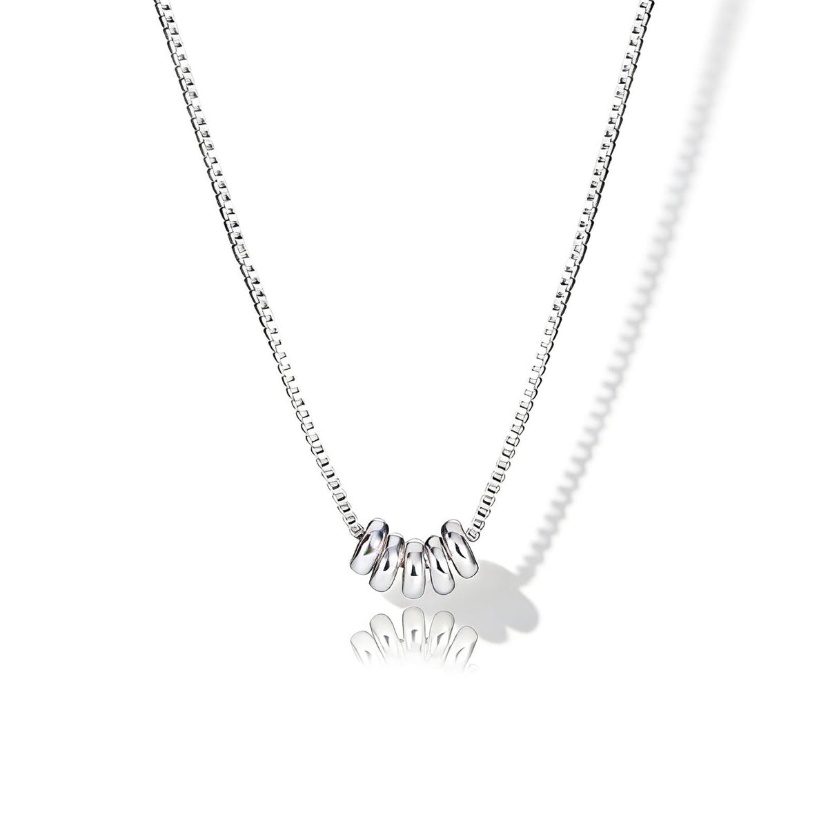 VRIUA Silver Necklace for Women 14K Silver Plated Dainty Silver Necklace Simple Jewelry Everyday