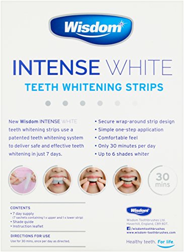 Wisdom Intense White - Teeth Whitening Strips (6 Shades Whiter in 7 Days)