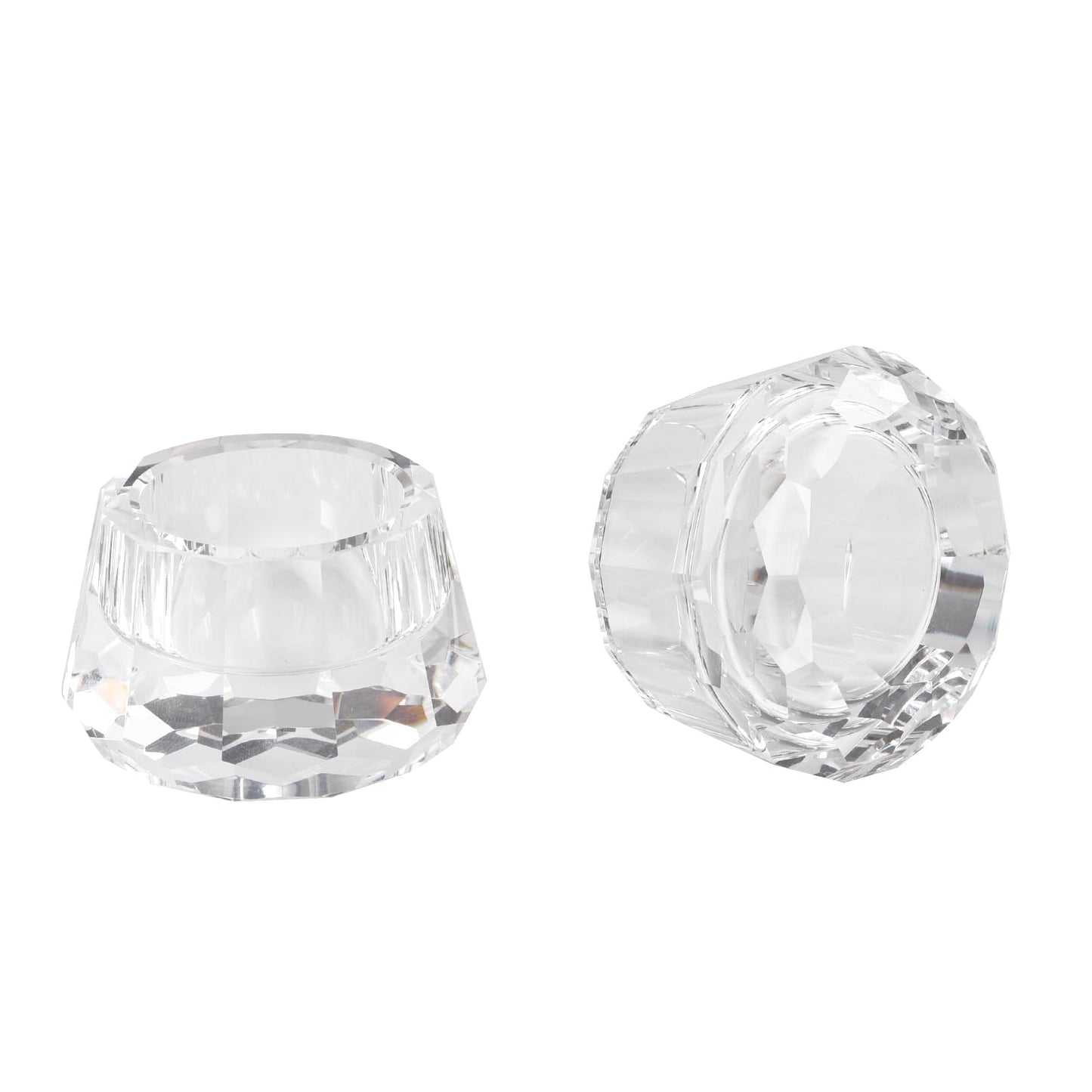 Crystal Candle Holders Set of 2, Tea Wax Ultra Elegant & Modern Centerpiece Home Décor,Wedding