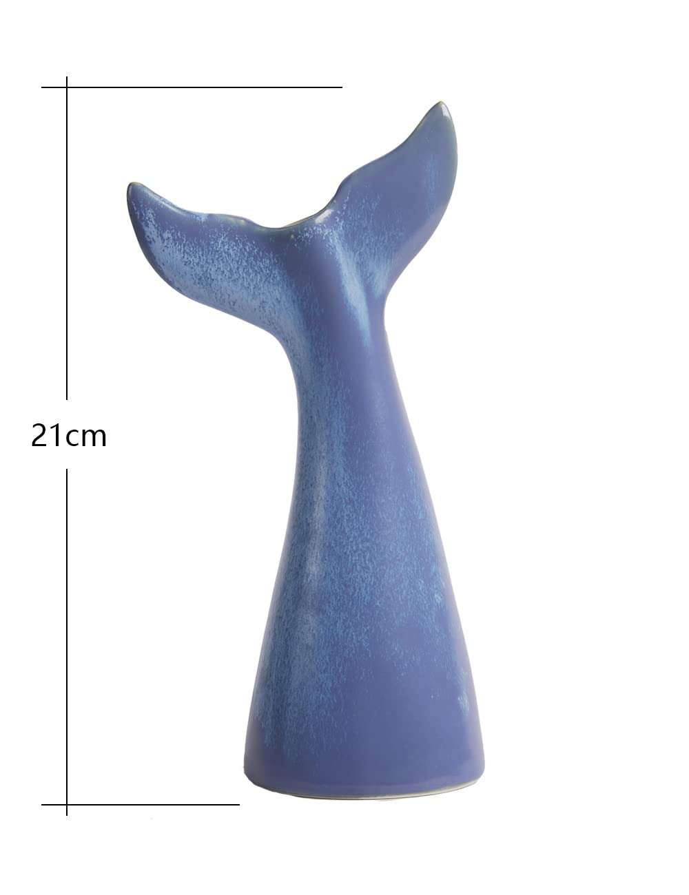 SEINHIJO Ceramic Flower Vase Modern Decor Sculpture Ocean Figurine Statue Table Centerpiece Art for Home Office Gift 8.3 Inch