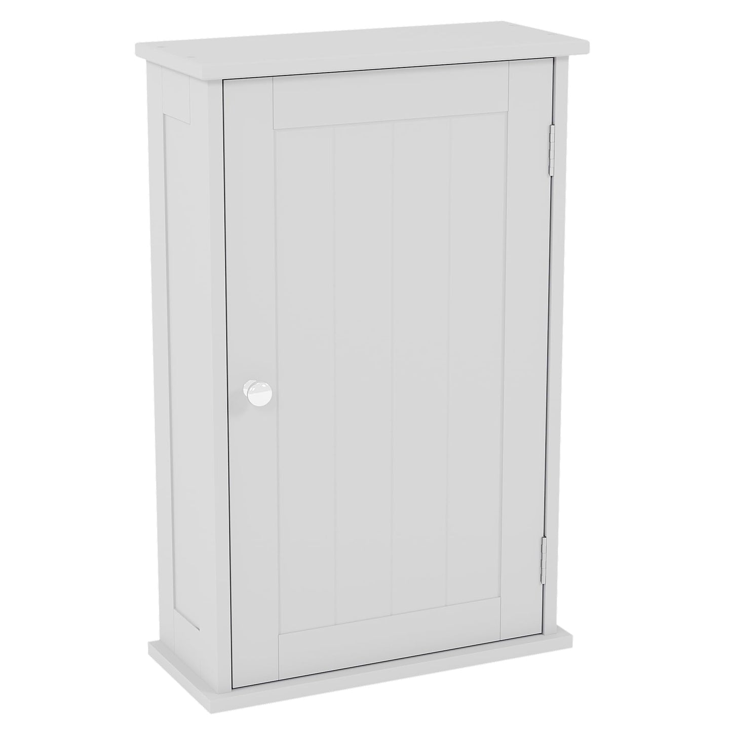 Bath Vida Priano Bathroom Cabinet Single Wall Mounted Storage Cupboard Shelf, White