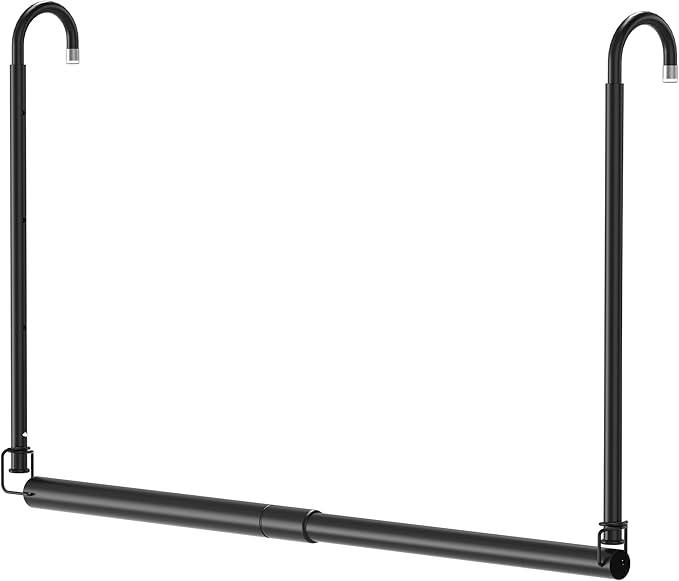 Hanging Closet Rod Adjustable Width Height Closet Rods