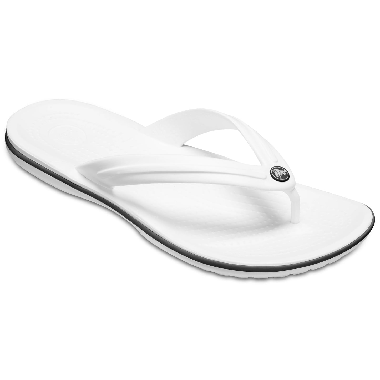 Crocs Unisex Crocband Flip Flip Flops, White, 6 UK Men/ 7 UK Women