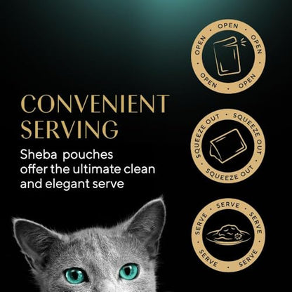 Sheba Select Slices Cat Wet Food - Poultry Selection in Gravy - 40x85g (Pack of 1)