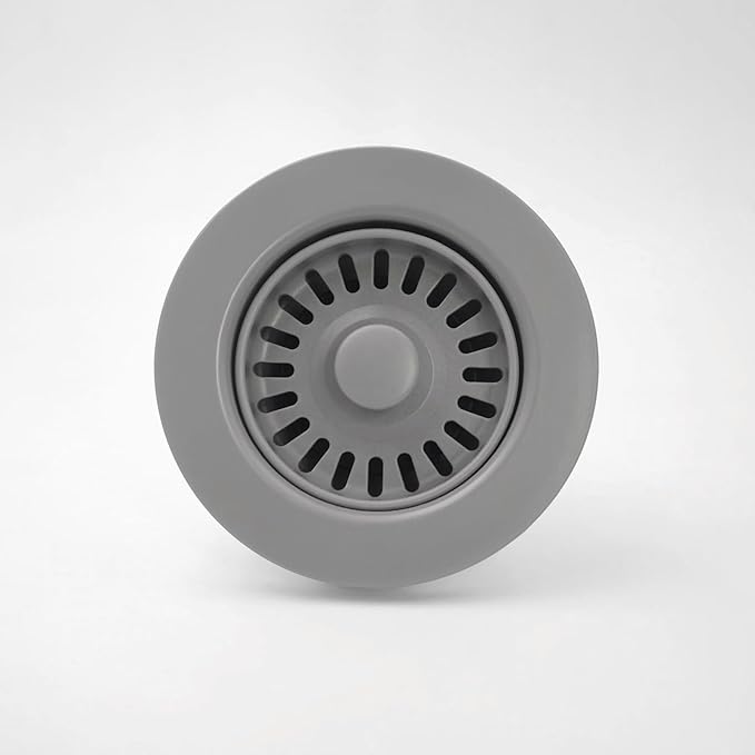 3-1/2 Inch Polymer Slate Gray Sink Drain Assembly