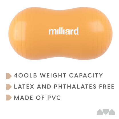 Milliard Peanut Ball Physio Roll for Exercise, Therapy, Labor, Birthing and Dog Training…
