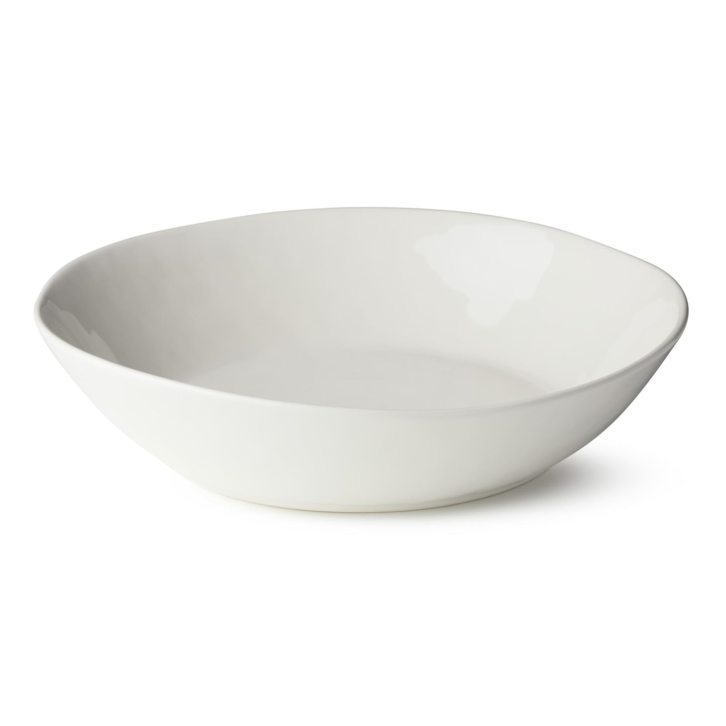 Linen Cream Stoneware Pasta Serving Bowl 128 oz – 13"x3" Oversized Neutral Glazed Bowl for Pasta, Salads, Entrees & Family Meals – Modern Farmhouse Style, Durable Stoneware Serveware