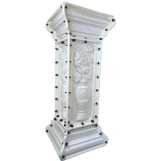 EAIVENY Concrete Balcony Divider Mold, Heavy-Duty ABS Balcony Construction, Reinforced Formwork Mould (97 CM)