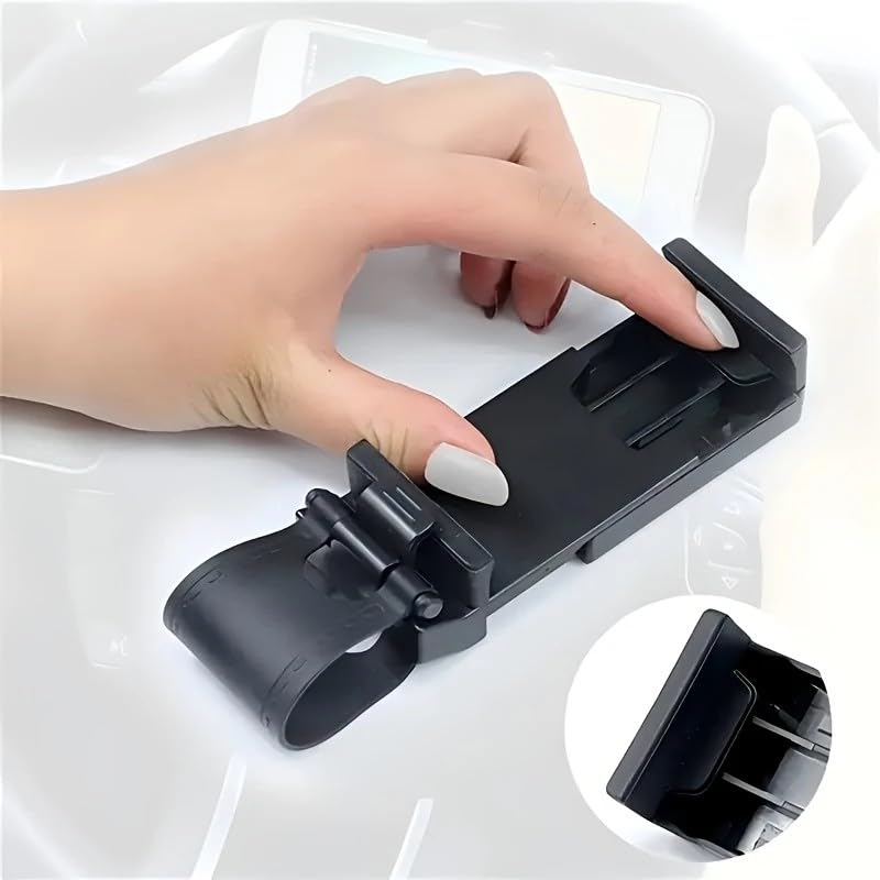 Universal Steering Wheel & Bike Phone Holder|Durable Adjustable Clip Mount for Car, Motorcycle,Bicycle|Non-Slip Phone Stand (4-7 Inch Screens),Blue.