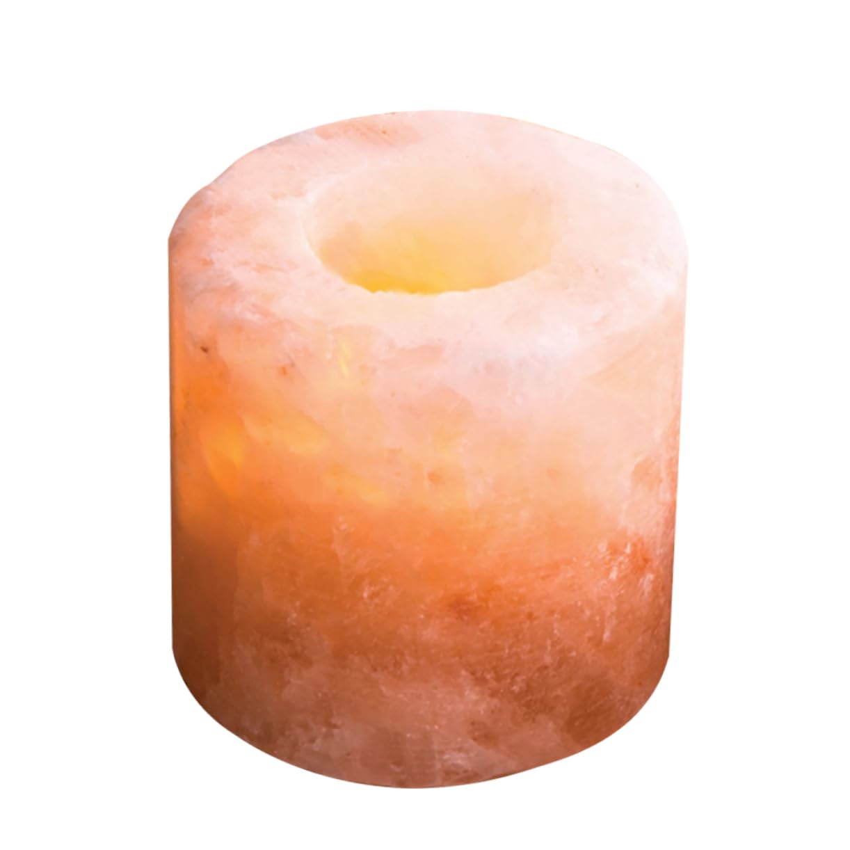 LIFKOME Himalayan Salt Candle Holder for Meditation Yoga Desktop Ornament Cozy Home Decor for Parties Craftsmanship Housewarming Present