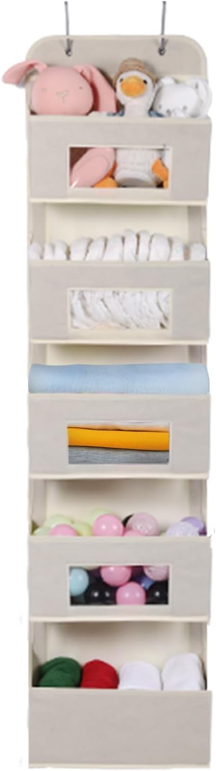 MAX Houser 5-Shelf Over The Door Hanging Organizer