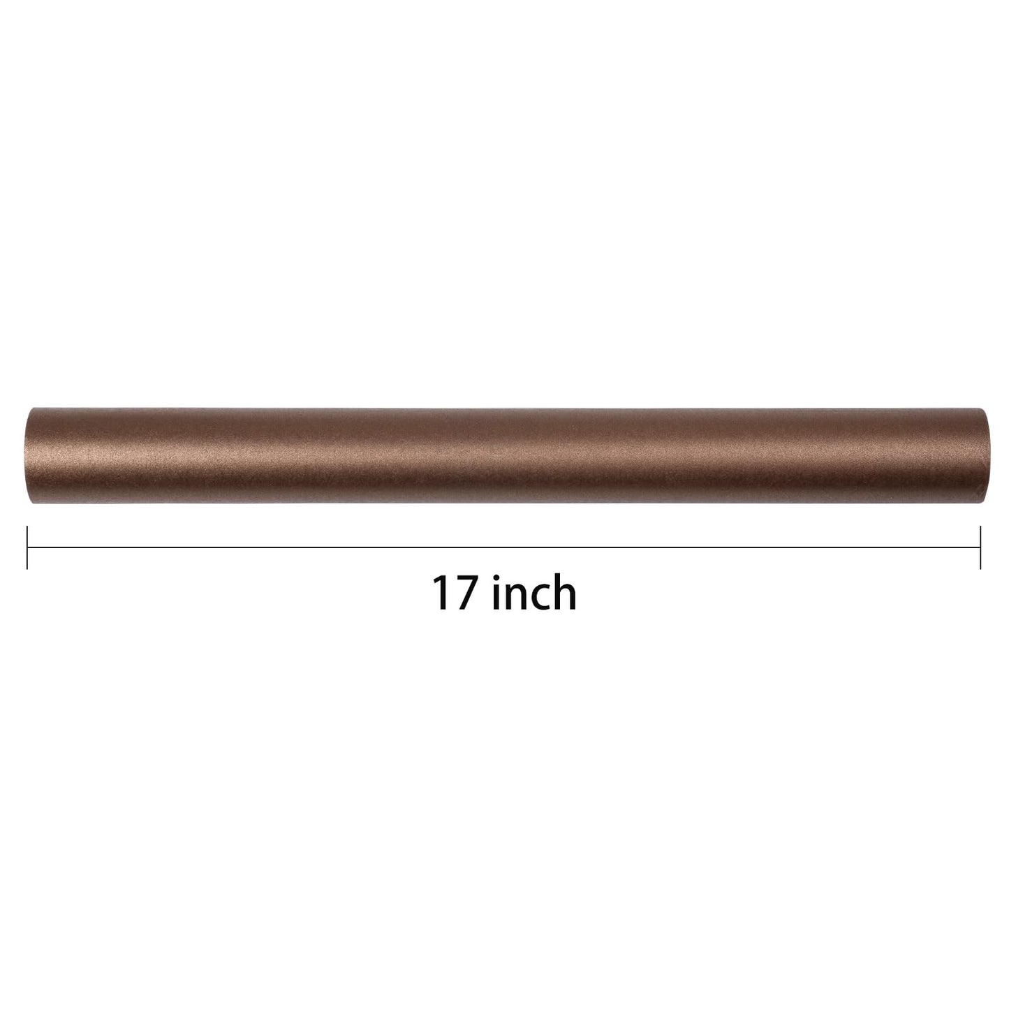 RUSPEPA Chocolate Brown Matte Wrapping Paper - Solid Color Pearly - luster Paper Perfect for Wedding, Birthday, Christmas, Baby Shower -17 Inches X 32.8 Feet