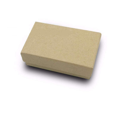 RJ Displays 16 Pack Cotton Filled Brown Kraft Paper Cardboard Jewelry Gift and Retail Boxes for Necklaces, Bracelets, Watches and Small Gifts, Jewelry Packaging Boxes Size 3 x 2 x 1 Inch (Brown Kraft)