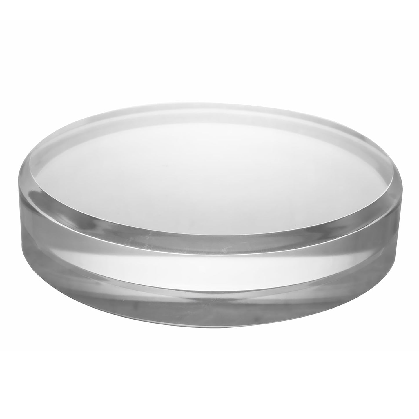 CiaoHER 1in Beveled Acrylic Disc Display Block, Round, 8"